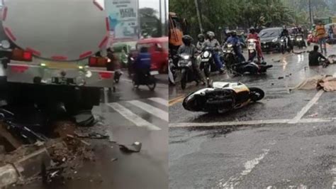 Innalillahi Kecelakaan Maut Sepeda Motor Vs Truk Di Banyumanik