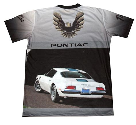 Pontiac Trans Am T Shirt With Logo And All Over Printed Picture T