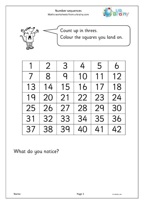 Number Sequences Number And Place Value By