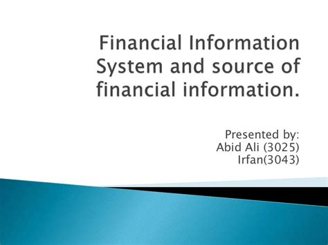 financial information system