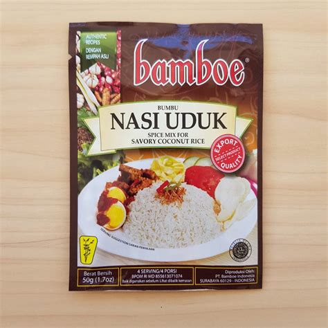 Bamboe Bumbu Instant Nasi Uduk Gr Indonesia Delight Etsy