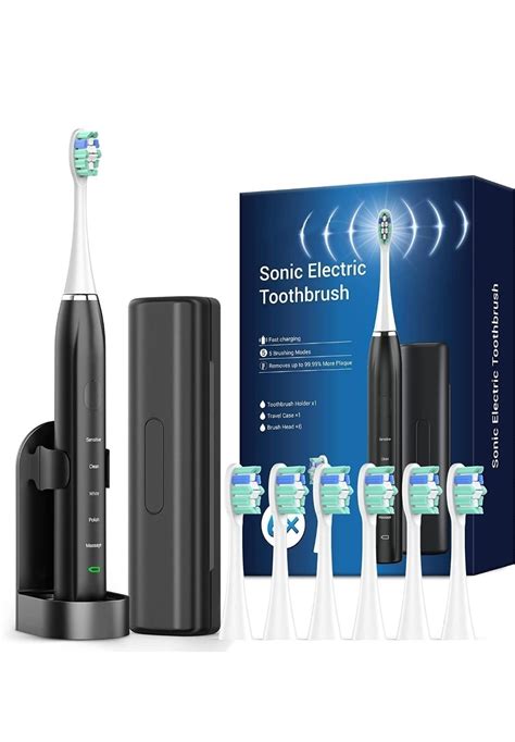 Sonic Електрическа четка за зъби - 6 безплатни приставки (НОВА) гр ...