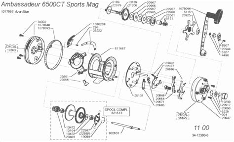 Schematic Diagram For An Abu Garcia 6500 Garcia Parts Abu Er