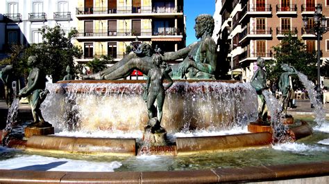 Banco De Imagens Agua Praça Escultura Fonte Valência