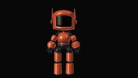 3D model K-VRC orange robot VR / AR / low-poly | CGTrader