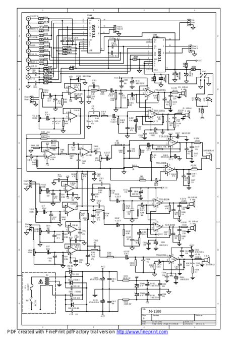 Microlab M-1300 Schematics