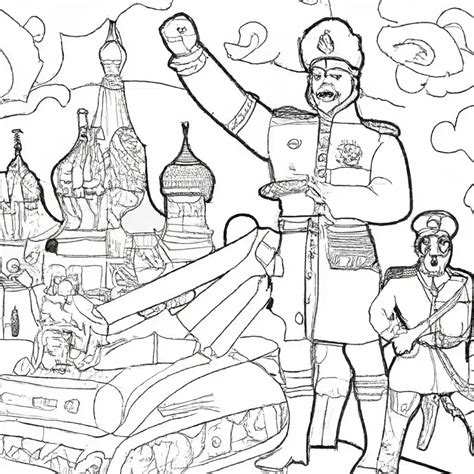 10 Desenhos da Revolução Russa para Imprimir e Colorir