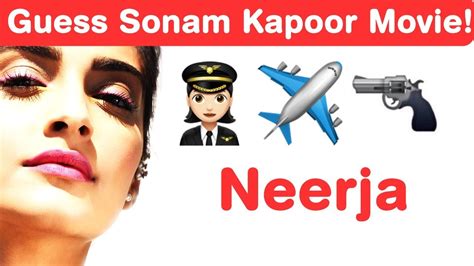 Sonam Kapoor Emoji Challenge! Guess Bollywood Movies - YouTube