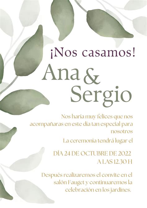 Invitaciones Para Boda Gratis Para Imprimir Invitaciones De Bodas Para