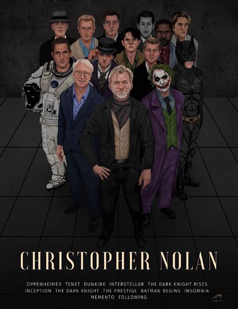 Christopher Nolan Poster Of His Filmography By Trueopti On Deviantart