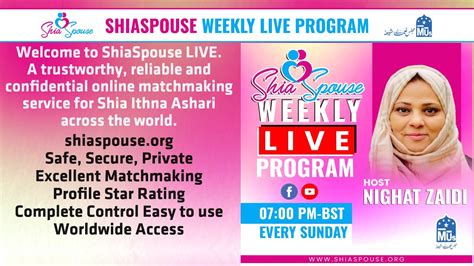 🔴 Live Weekly Shia Spouse Show Find Your Shia Spouse With Confidence