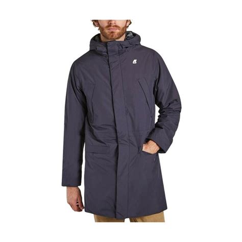 Remi Ripstop Marmotta Lined Long Parka K Way Pour Homme En Coloris Bleu