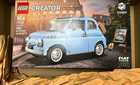 77942 Lego Fiat 500 Light Blue Edition Novo