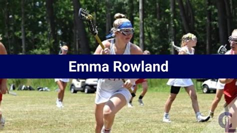 Emma Rowland Lacrosse Highlights Pa 2022 Mid Def Youtube