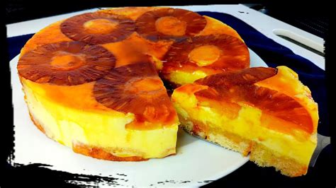 Tarta De PiÑa Invertida Sin Horno Youtube