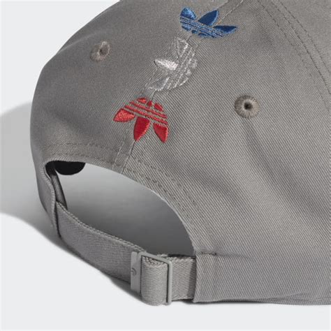 Adidas Adicolor Trefoil Baseball Cap Grey Adidas Uk