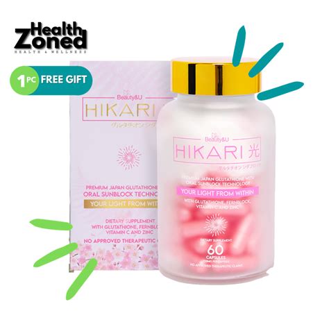 Hikari Premium Japan Glutathione With Oral Sunblock Technology 60 Caps