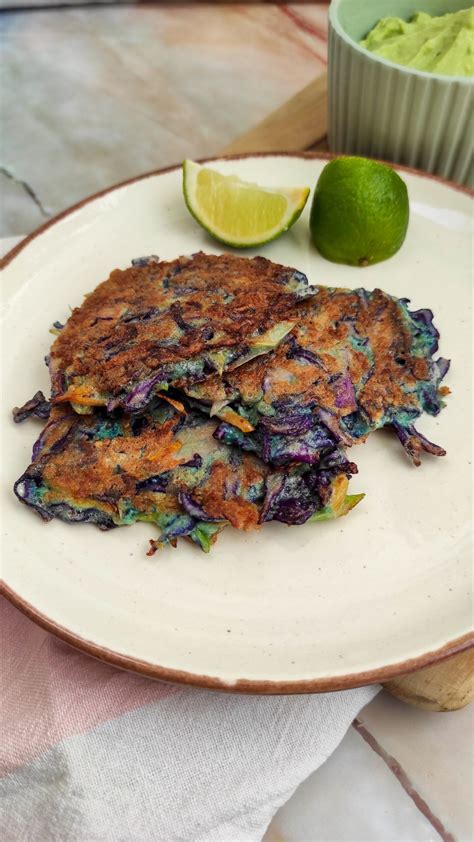 Cabbage Fritters With Avocado Dip Rootsandcook