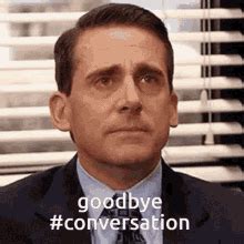 Michael Scott Crying Goodbye Conversation GIF | GIFDB.com