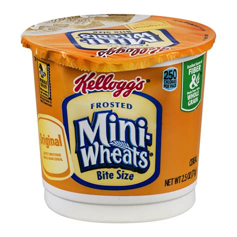 Kelloggs Frosted Mini Wheats Bite Size Cereal Single 25oz Cup