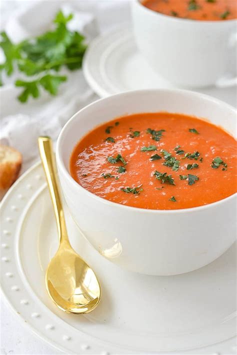 Roasted Red Pepper And Tomato Soup By Leigh Anne Wilkes