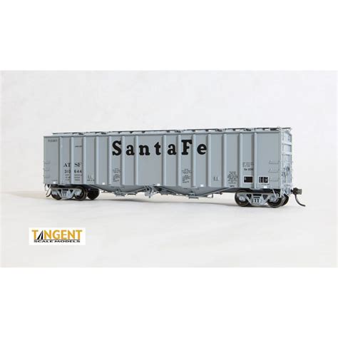 Tangent HO GA 4180 Airslide Covered Hopper Santa Fe Gray Spring