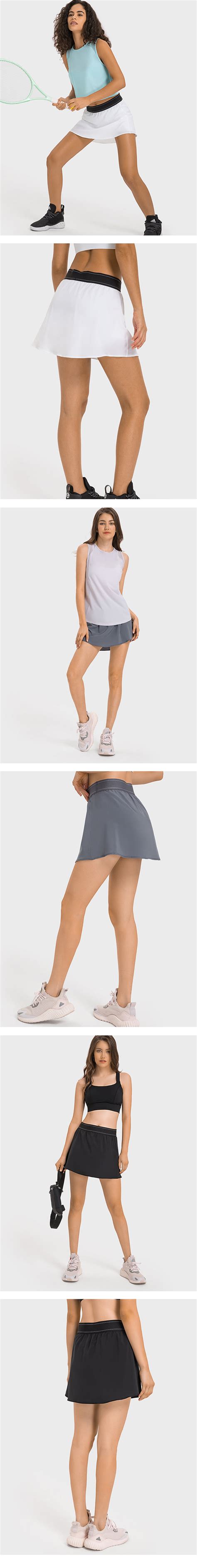 Dk229 Tenis Skirts High Waist 2 In 1 Golf Skort Cool Touche Quick Dry