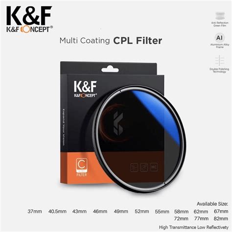 Jual K F Concept Filter Mc Cpl Filter Multi Coating Variant Size