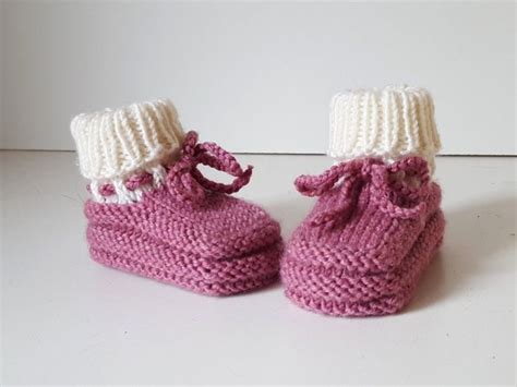 Strickanleitung Babyschuhe Booties Sohlenlänge ca 10 cm myPatterns de