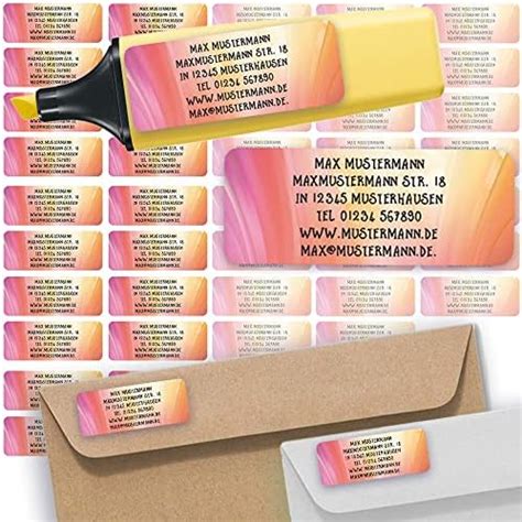 Adress Etiketten Adress Aufkleber Sticker Namensaufkleber Mit Ihrem