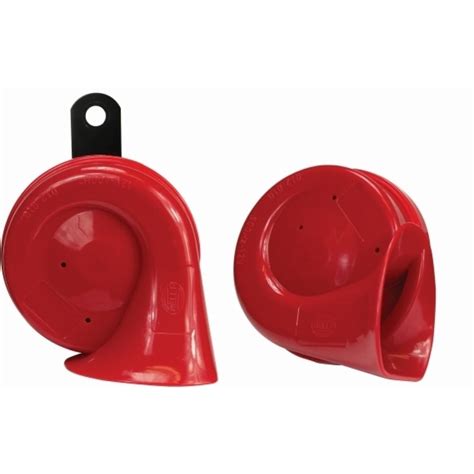 Звуковой сигнал Hella красный, TE16, 12 В, 6 A, 400/500 Гц, 105-118 дБ ...