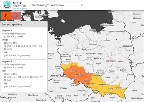 Prognoza pogody Synoptyk IMGW ostrzega przed burzami Najwięcej na