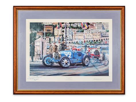 Monaco Grand Prix 1930 Framed Painting By Nicholas Watts Hershey 2022