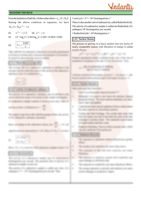 Solution Class Physics Revision Notes Nuclei Studypool