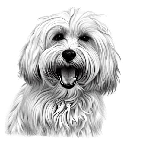 White Havanese Dog · Creative Fabrica