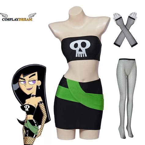 Danny Phantom Cosplay Costumes Adults Women Sam Manson Outfit Superhero Daniel Danny Fenton