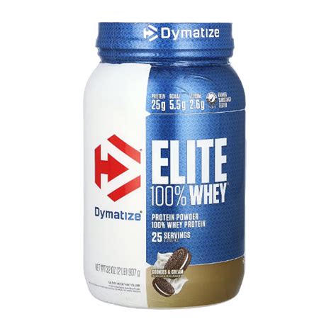 Dymatize Isolate Whey Protein Elite Cookies Cream Polvo X907Gr