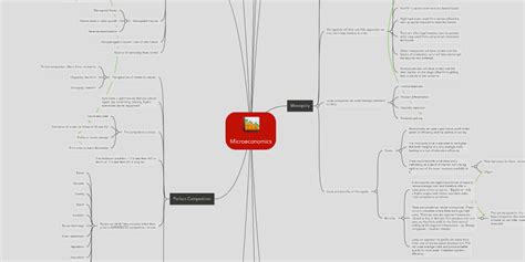 Microeconomics Mindmeister Mind Map