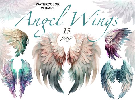 Colorful Angel Wings Clipart Graphic By Fantasydreamworld Creative