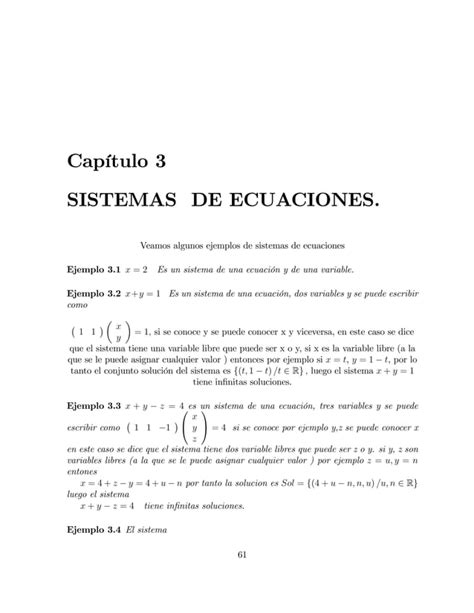 Sistema Ecuaciones Lineales Pdf