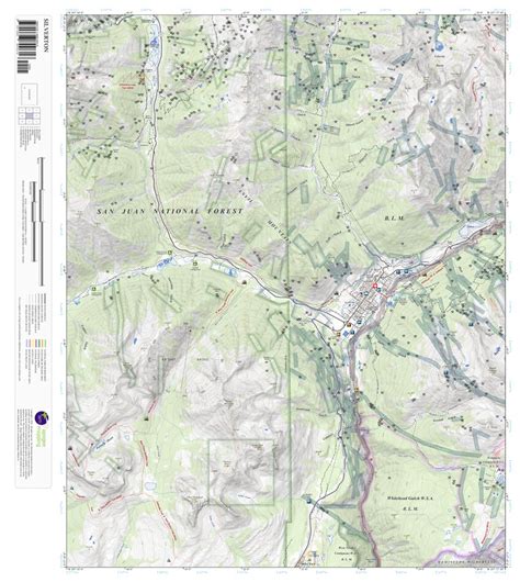 Silverton, Colorado 7.5 Minute Topographic Map by Apogee Mapping, Inc ...