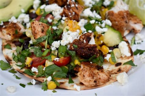 Grilled Chicken And Summer Vegetable Tostadas Olive Jude