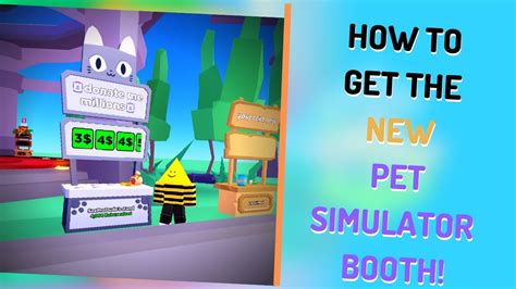 How To Get The New Pet Simulator X Booth In Pls Donate Youtube