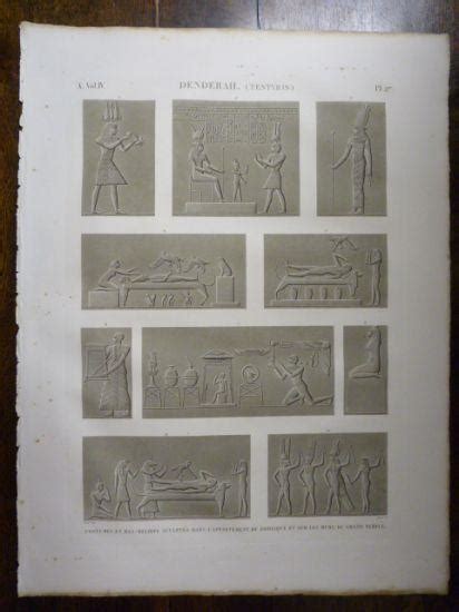 Description De L Egypte Denderah Tentyris Costumes Et Bas Reliefs