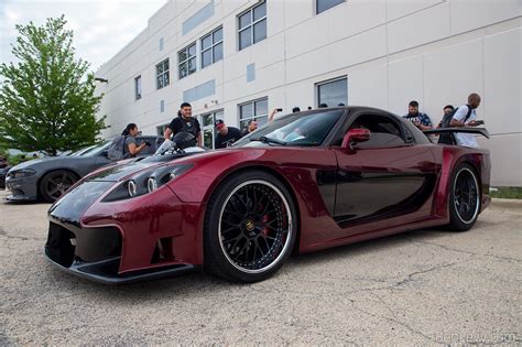 Veilside Fortune Mazda Rx 7 In Maroon