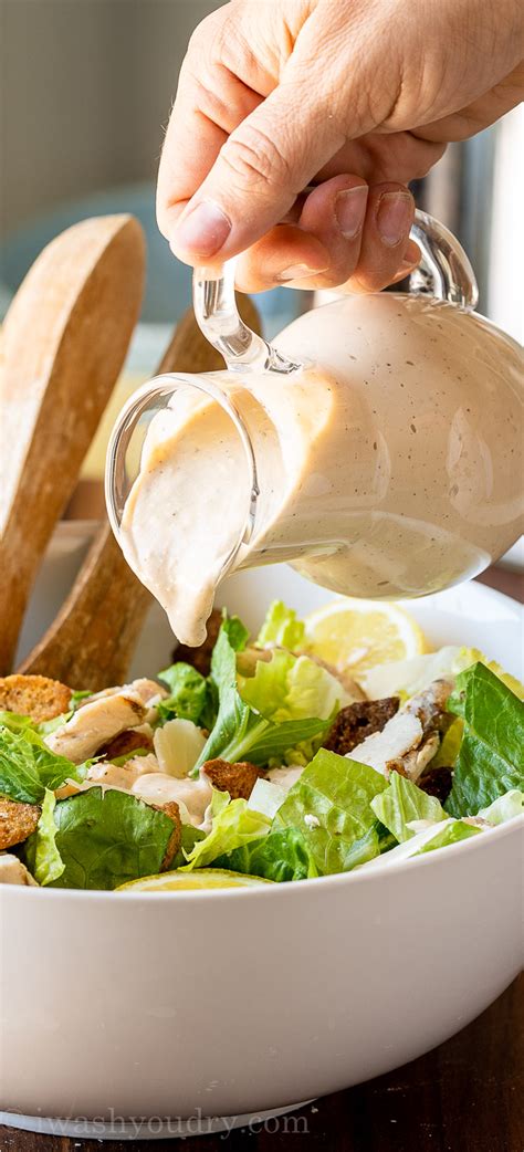 Homemade Caesar Salad Dressing I Wash You Dry