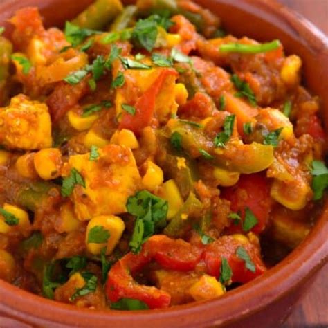 Vegan Jalfrezi Recipe Indian Vegetable Tofu Recipe SecondRecipe