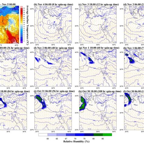 Comparison Of Synoptic Weather Patterns In The D01 Domains A Shows Download Scientific