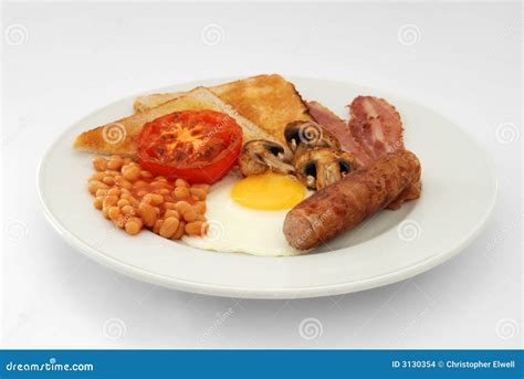 Full English breakfast stock photo. Image of unhealthy - 3130354