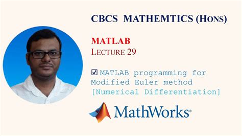 Matlab Programming For Modified Euler Method Numerical